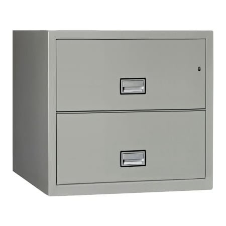 Phoenix Safe International Phoenix Safe Lateral 31" 2-Drawer Fire and Water Resistant File Cabinet, Light Gray - LAT2W31LG LAT2W31LG